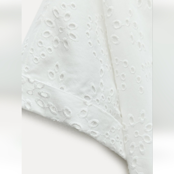 NWT Zara Embroidered Eyelet Dress - Picture 5 of 7